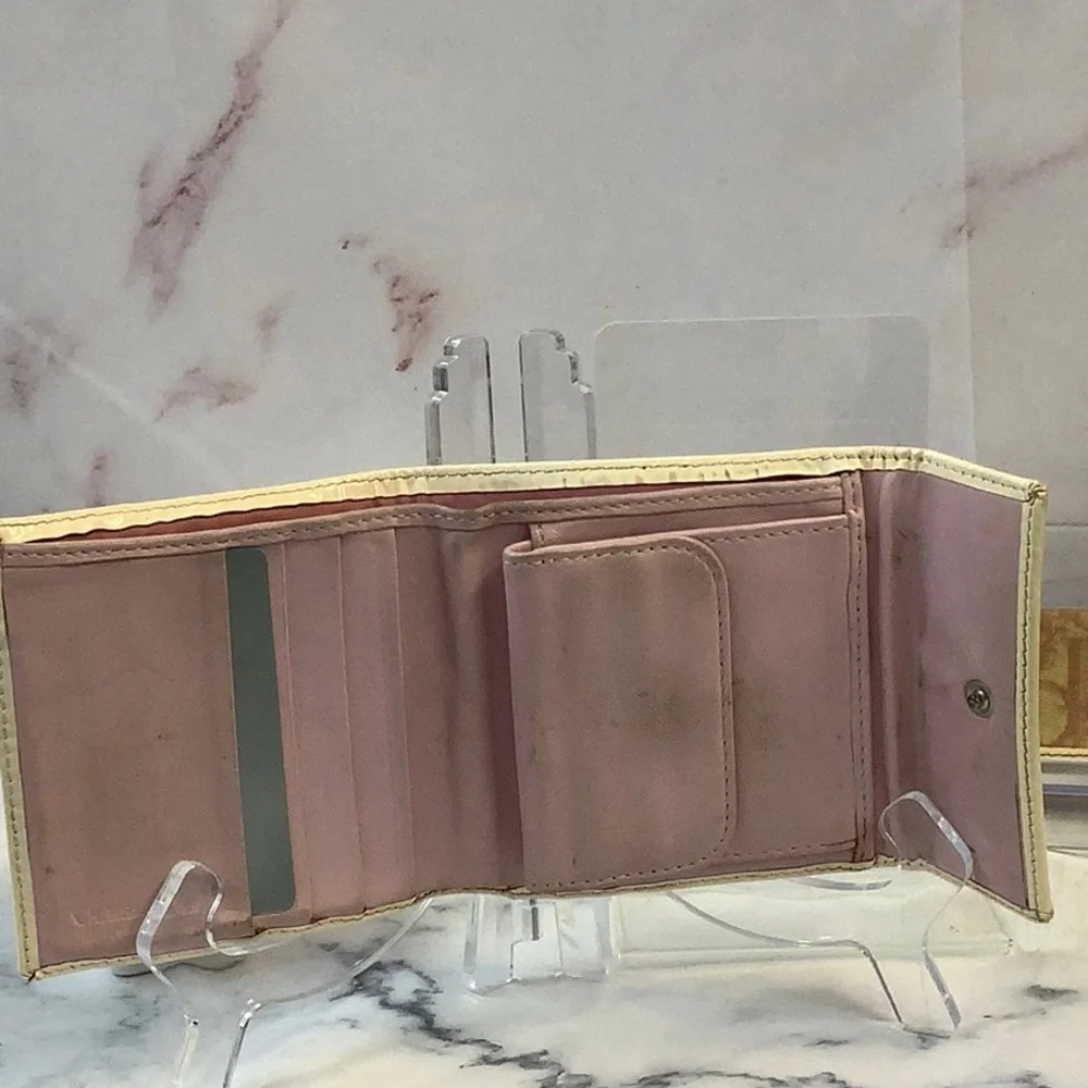 Dior Tan and Pink Wallet and Accessory Key Set